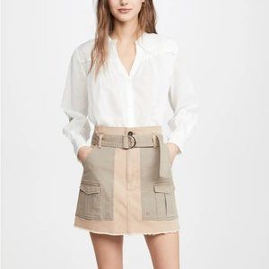 FRAME Paperbag Multi Tone Skirt